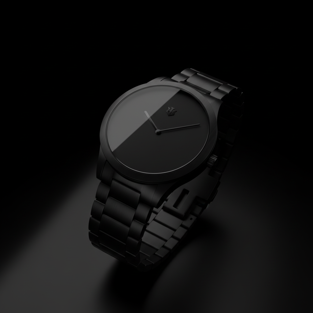 Luxury black watch