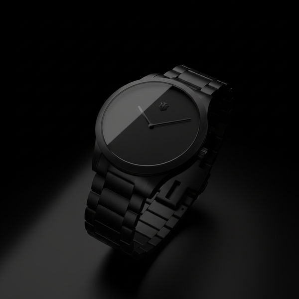 Luxury black watch